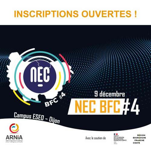 9 décembre - Intervention au NEC BFC# sur l'éthique, les données et l'inclusion (Dijon) Photo de l'article : 9 décembre - Intervention au NEC BFC# sur l'éthique, les données et l'inclusion (Dijon)