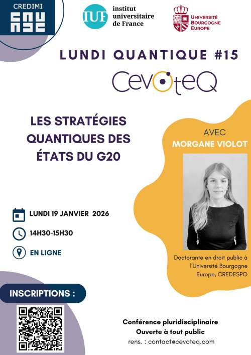 19 janvier 2026 - Lundi Quantique #15 avec Morgane Violot (en ligne) Photo de l'article : 19 janvier 2026 - Lundi Quantique #15 avec Morgane Violot (en ligne)