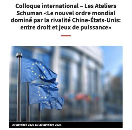 30 octobre 2026 - Intervention Photo de l'article : 30 octobre 2026 - Intervention