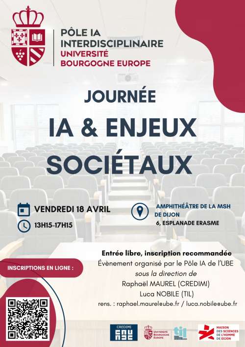 Photo de l'article : Journée IA & Enjeux sociétaux (Dijon)