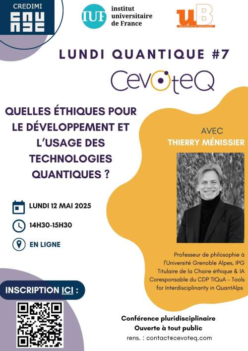 Photo de l'article : Lundi Quantique #7 avec Thierry Ménissier - 