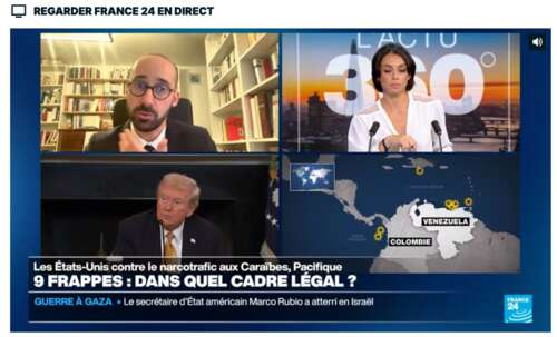 Photo de l'article : 23 octobre - Interview au journal de France 24 (en ligne)